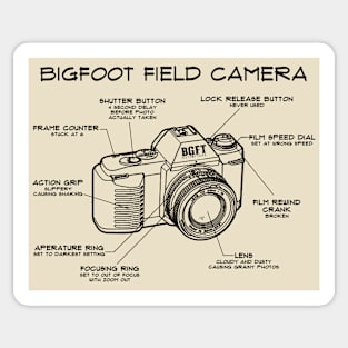 Bigfoot Field Camera Sticker